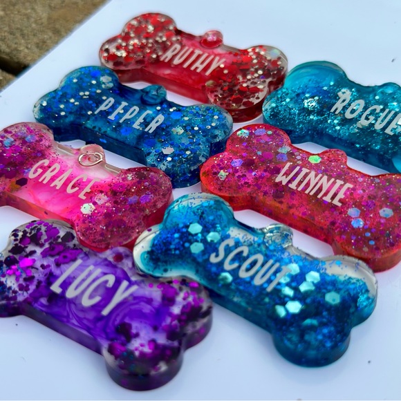 HAND CRAFTED CUSTOM DOG TAG RESIN - Picture 5 of 6